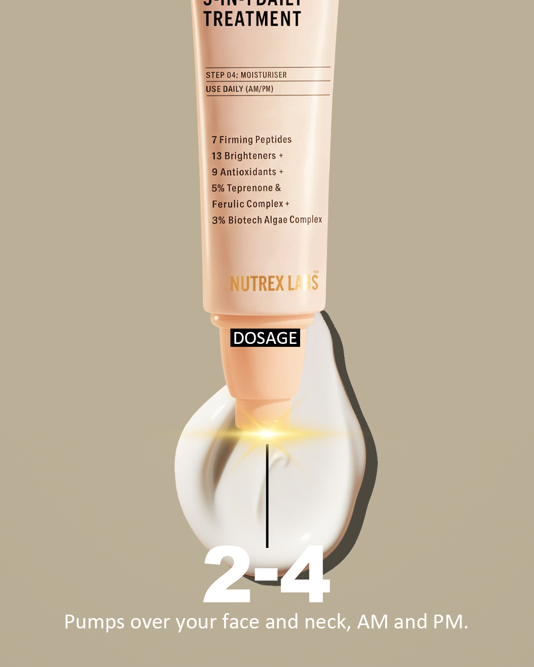PEPTIDES & ANTIOXIDANTS 5-in-1 DAILY TREATMENT - 40% OFF Today only