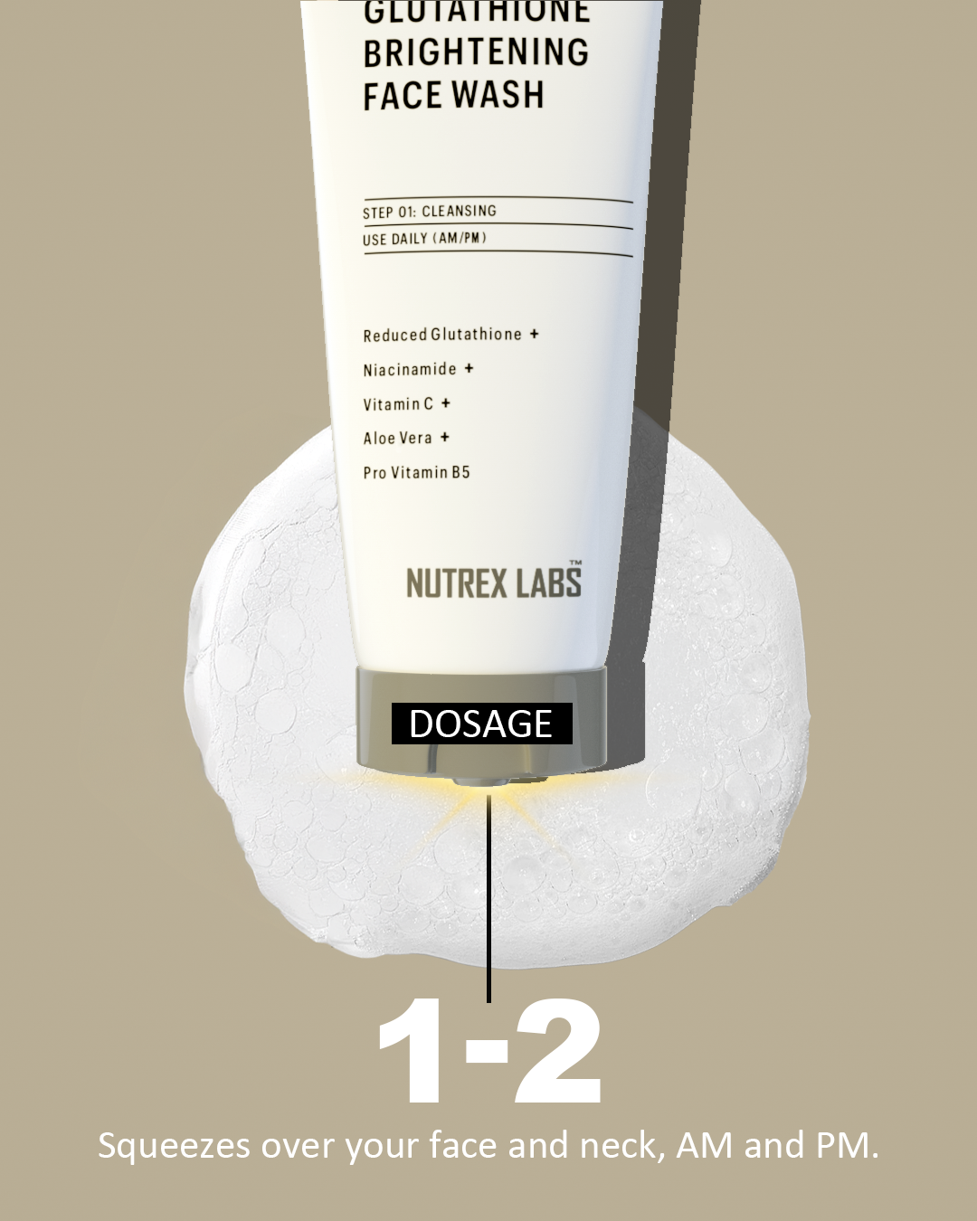 Nutrawhite Glutathione Brightening Facewash