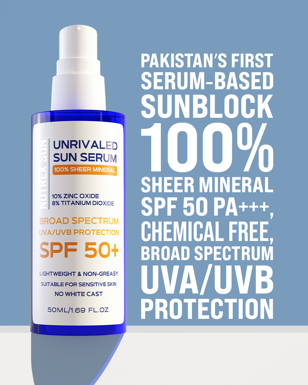 Nutrex Sun SPF 50+ 100% Sheer Mineral Sunblock - Now in a pump bottle!