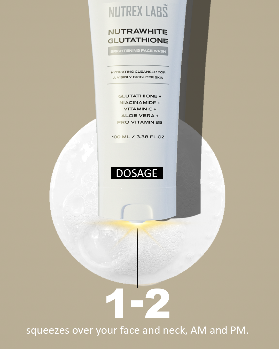 Nutrawhite Glutathione Brightening Facewash