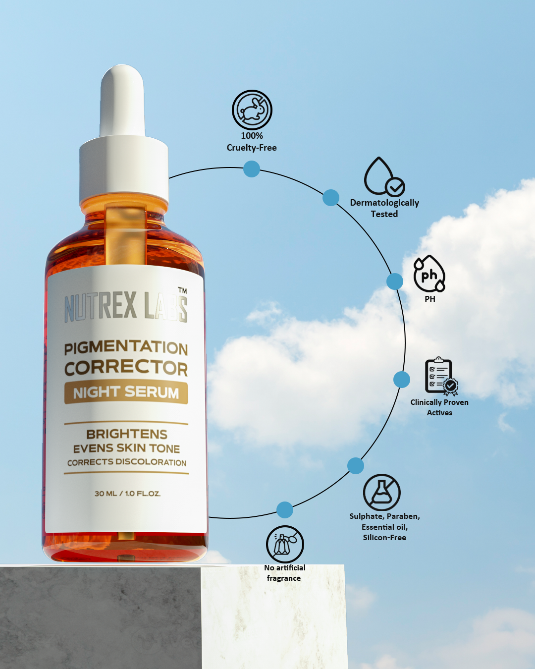 Pigmentation corrector night serum