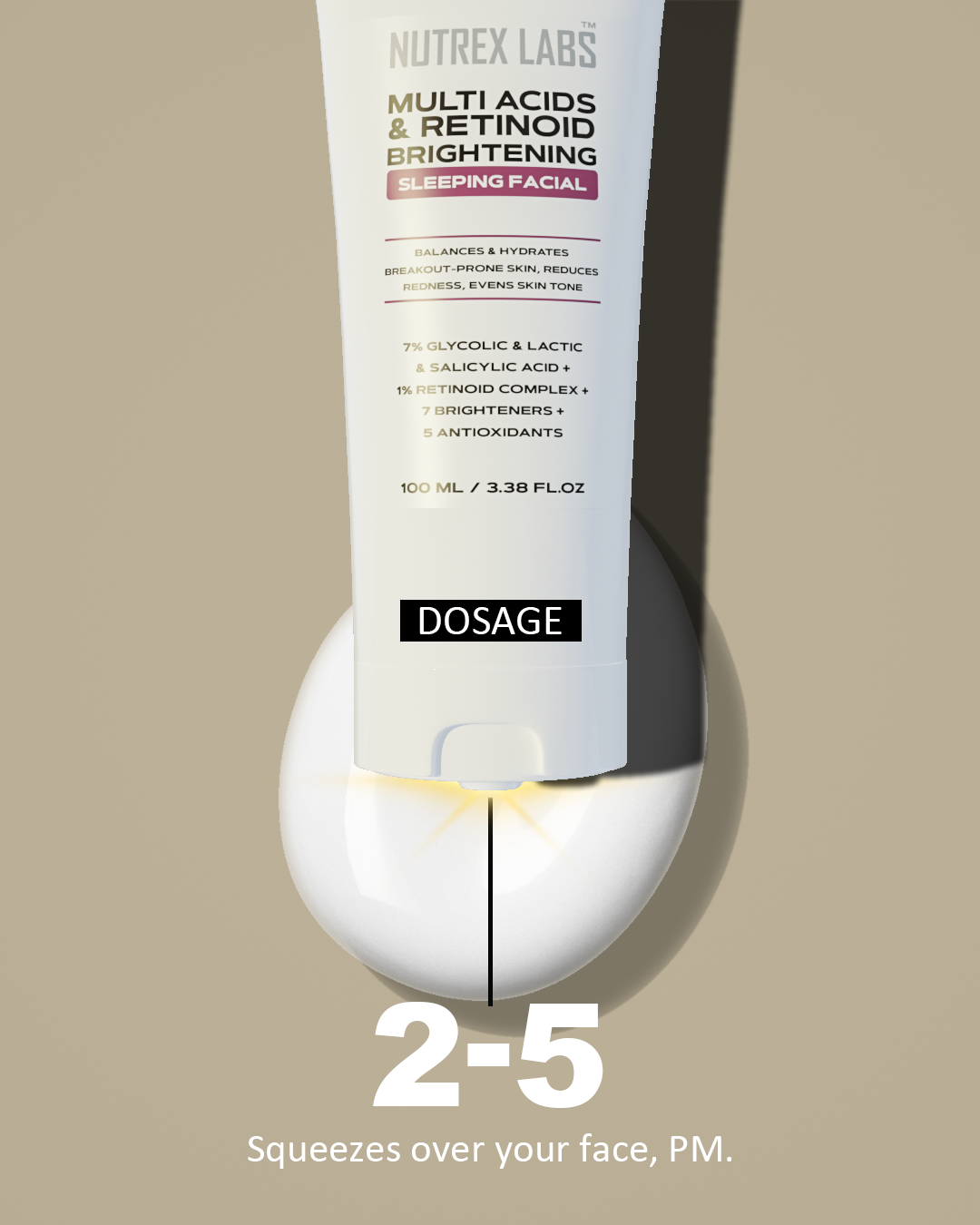 Multi Acids & Retinoid Brightening Sleeping Facial