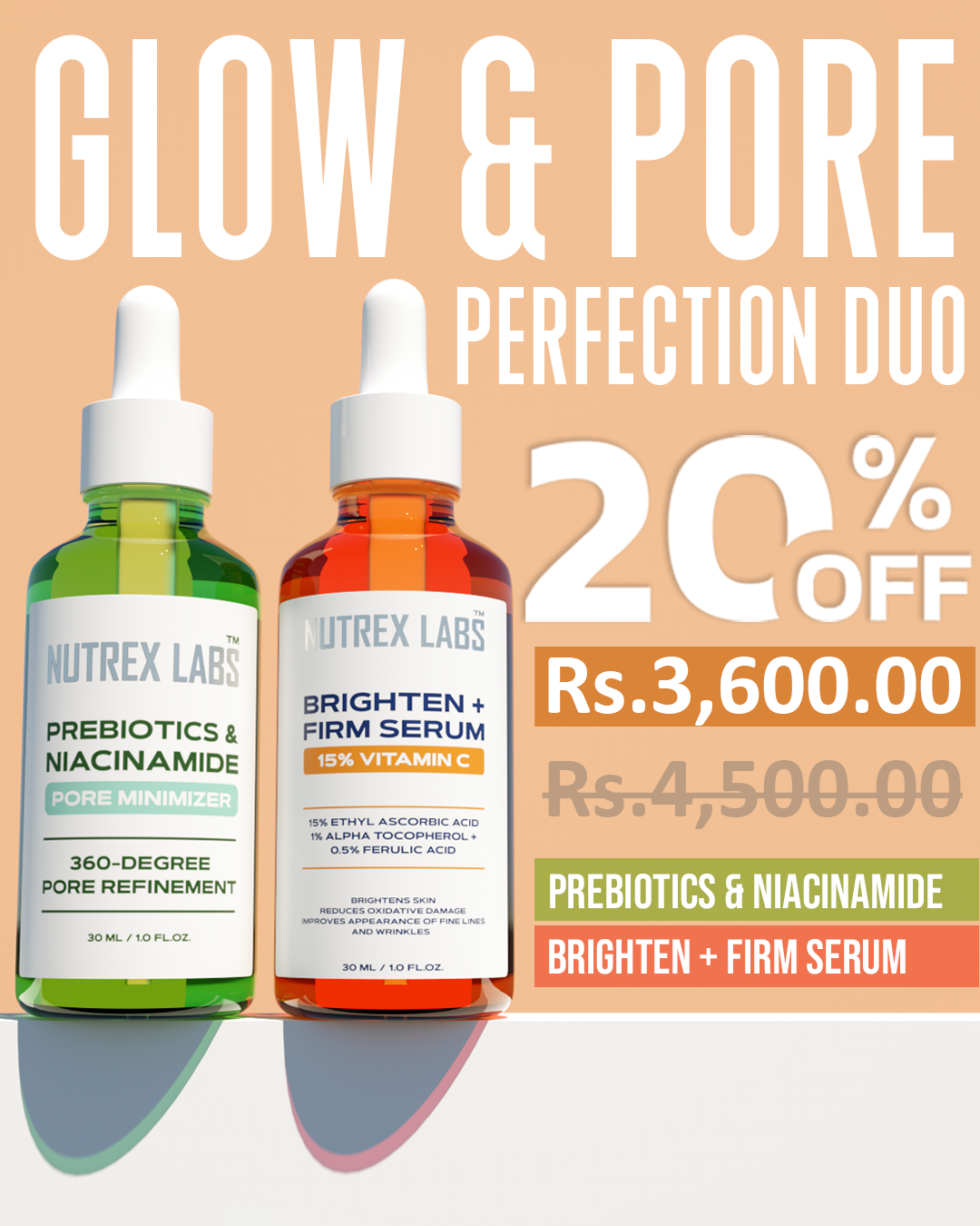 Glow & Pore Perfection Duo – Vitamin C and Niacinamide
