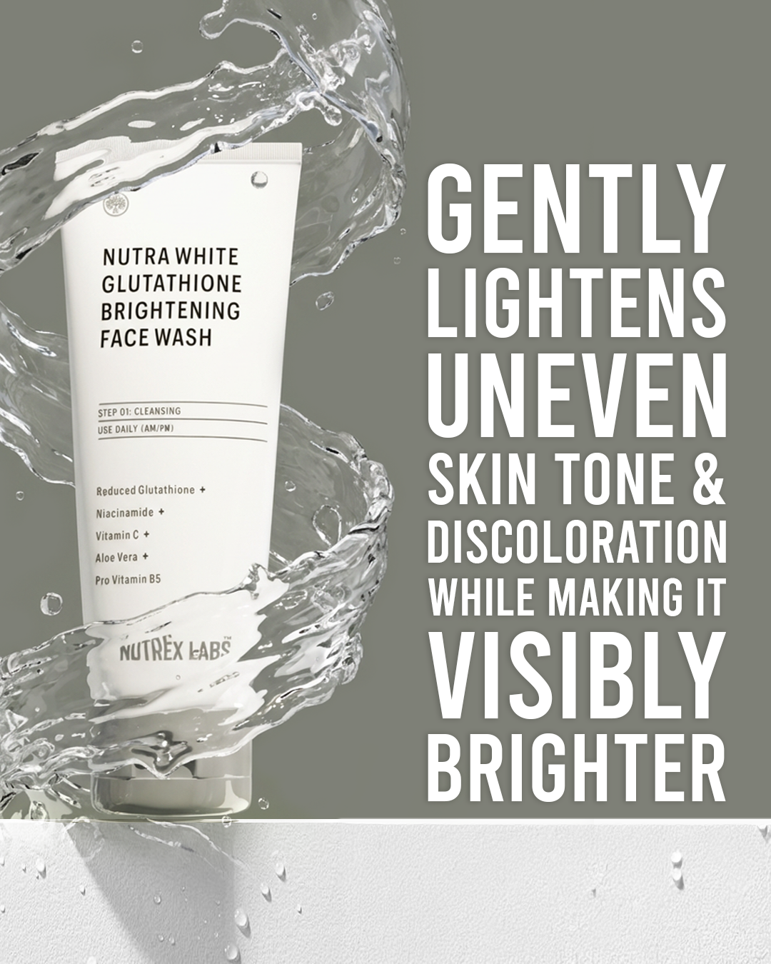 Nutrawhite Glutathione Brightening Facewash