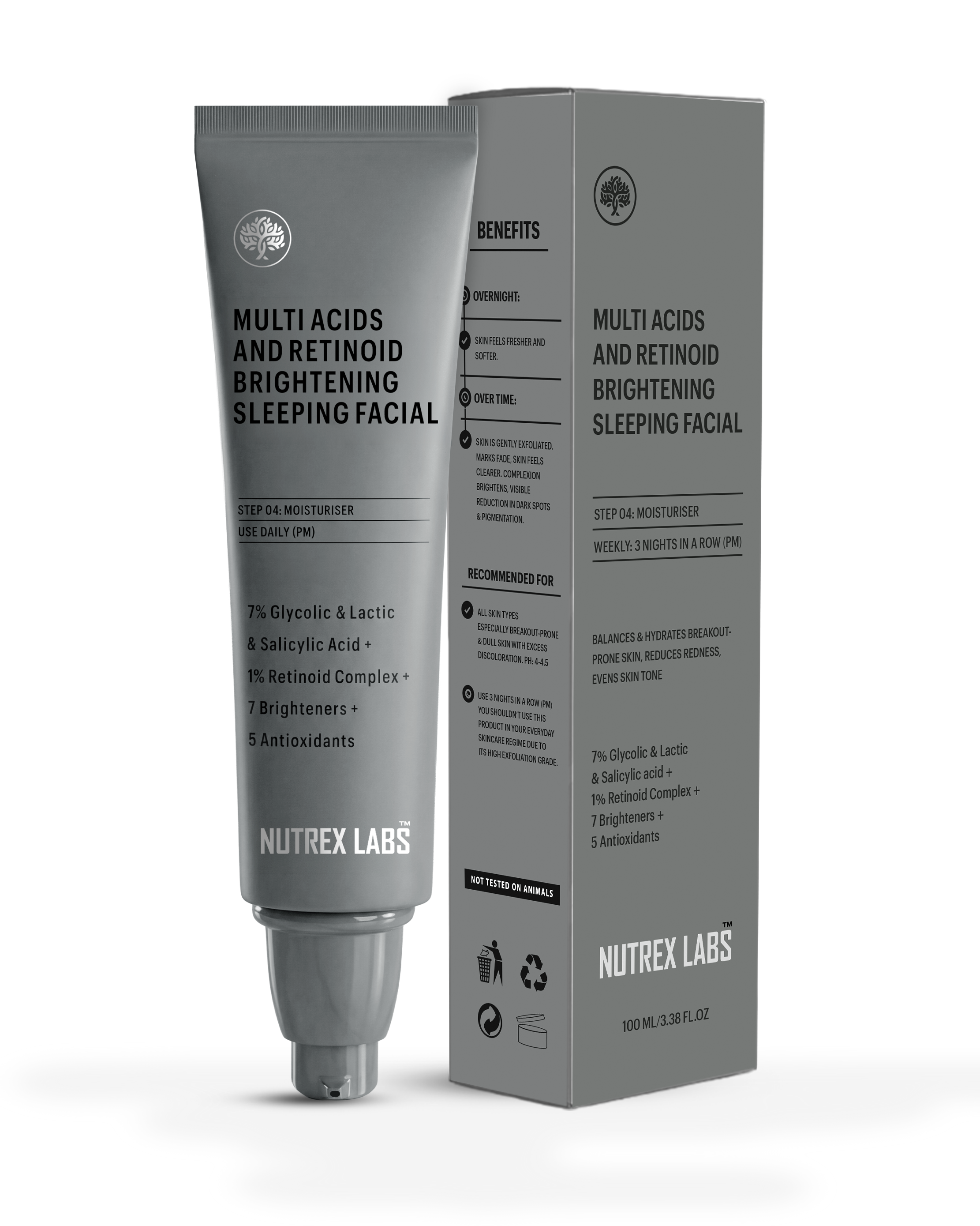 Multi Acids & Retinoid Brightening Sleeping Facial - 50% off today only