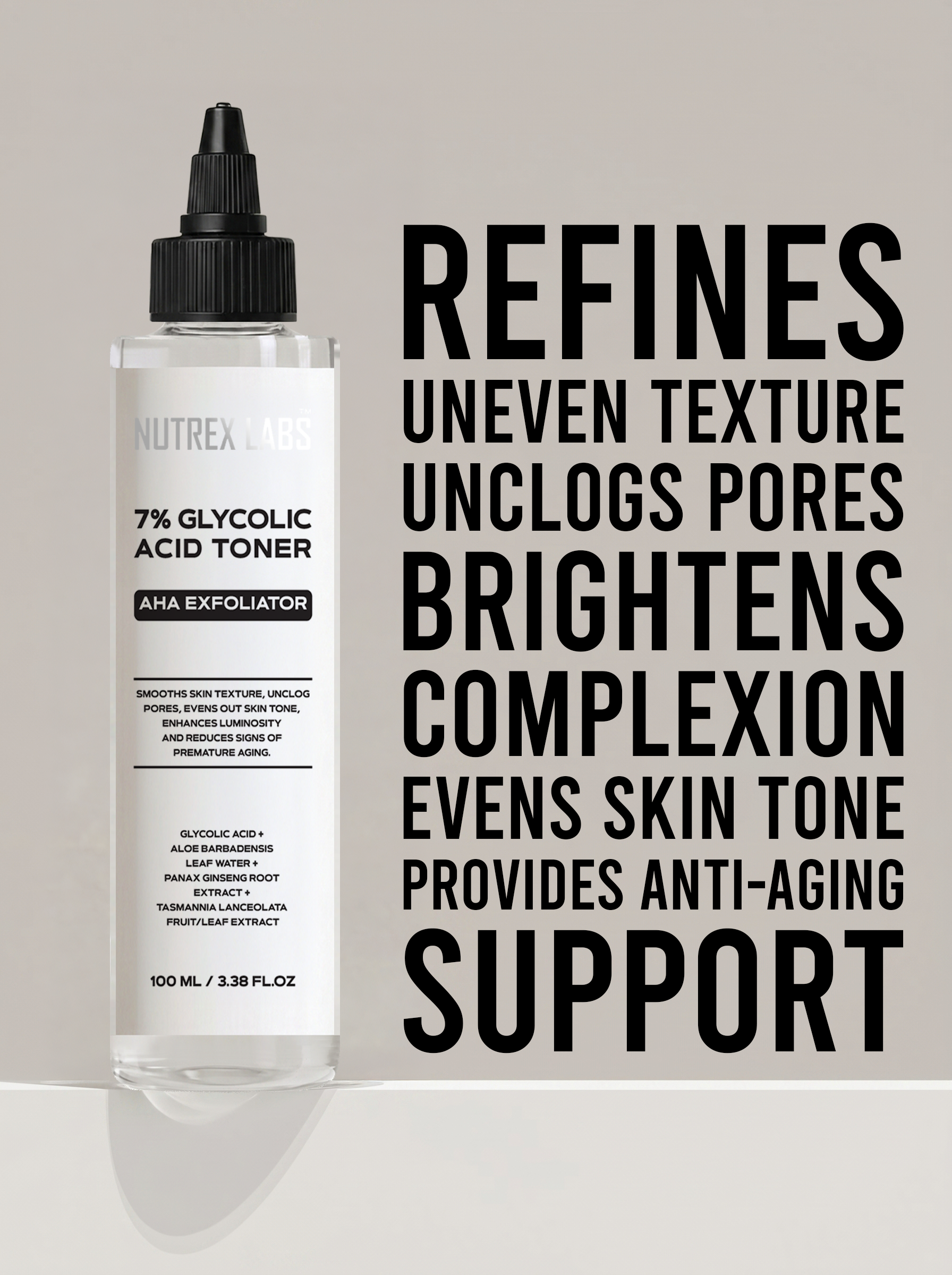 7% Glycolic Aha Exfoliator Acid Toner