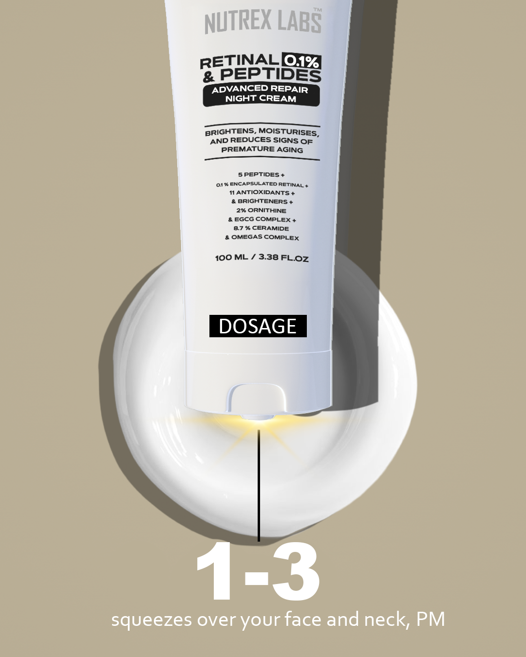 RETINAL 0.1% & PEPTIDES ADVANCE REPAIR NIGHT CREAM