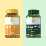 NutraWhite Glutathione (30) + Nutra-C Vitamin C (30) - 15-Day Dose