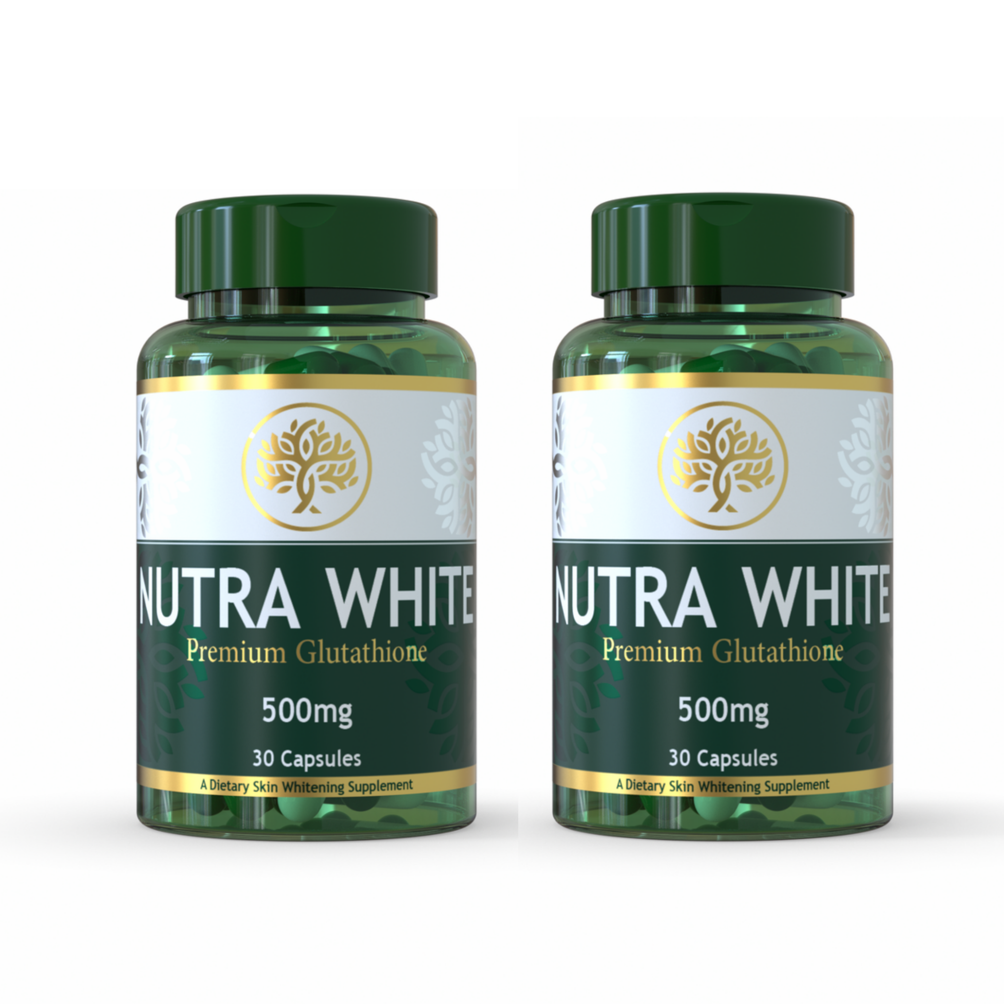 NutraWhite Whitening Glutathione Capsules - Pack of 2 (1 Month Dose) NutraWhite Whitening Glutathione Capsules - Pack of 2 (1 Month Dose)
