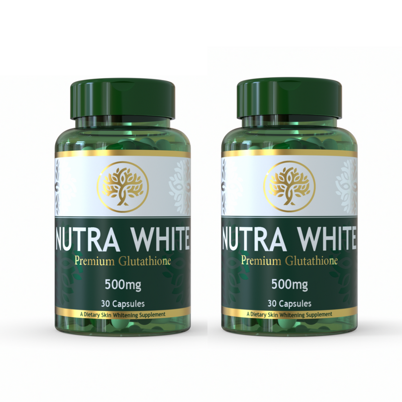 NutraWhite Whitening Glutathione Capsules - Pack of 2 (1 Month Dose)